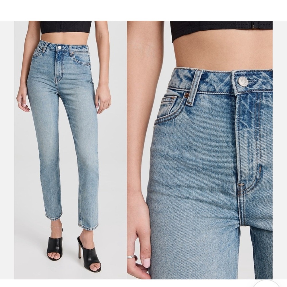 Reformation Jeans Liza Ultra High Rise Straight High Waist Aden Wash Size 26